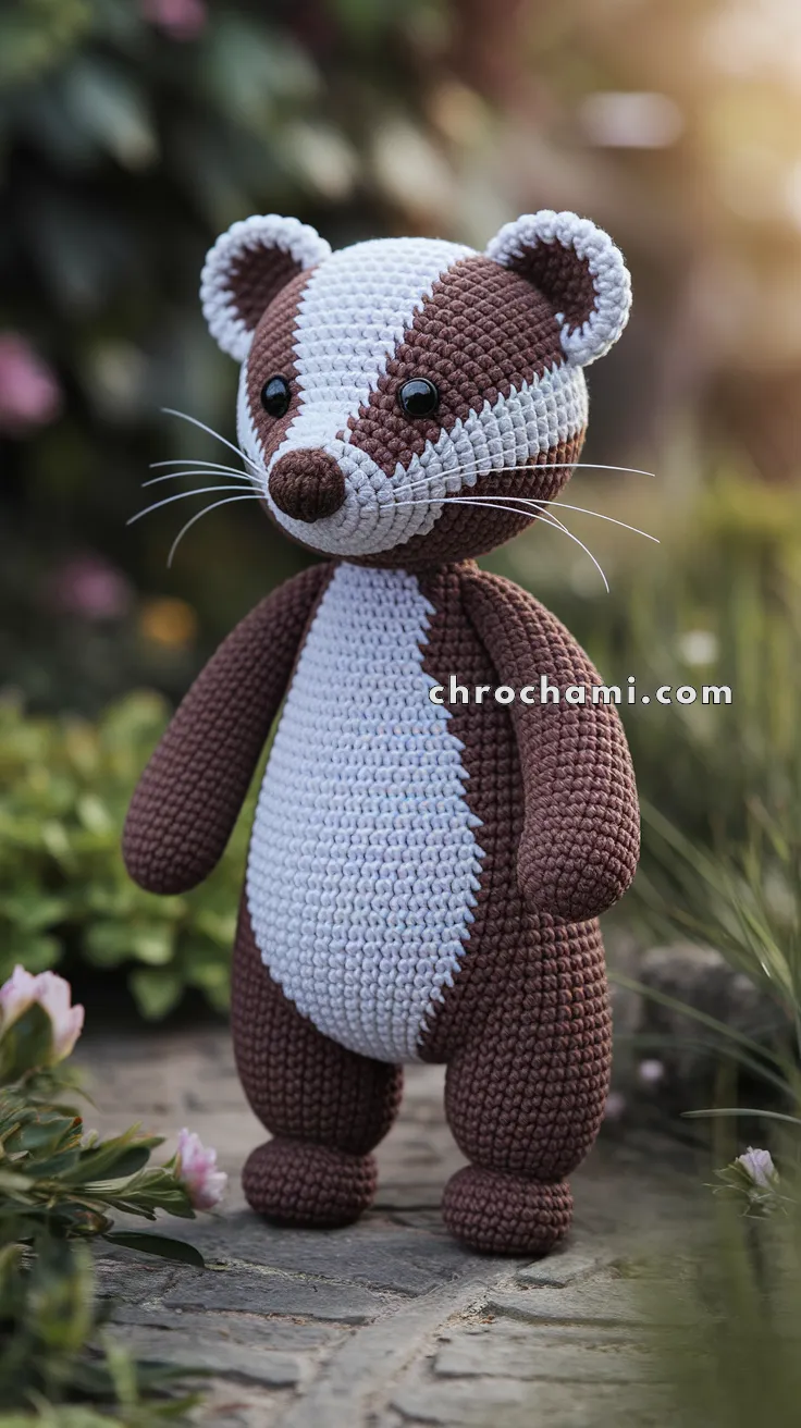 Amigurumi Badger – FREE Crochet Pattern