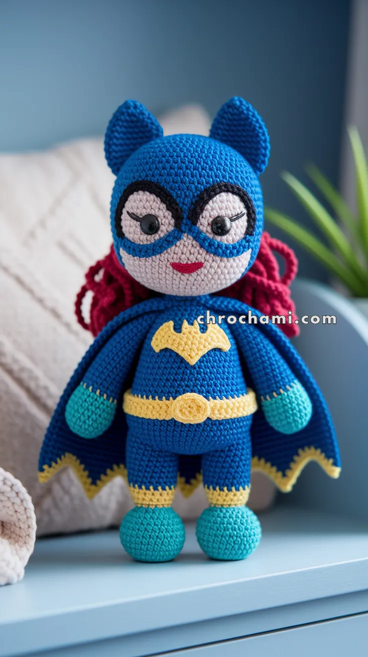 Amigurumi Batwoman – FREE Crochet Pattern