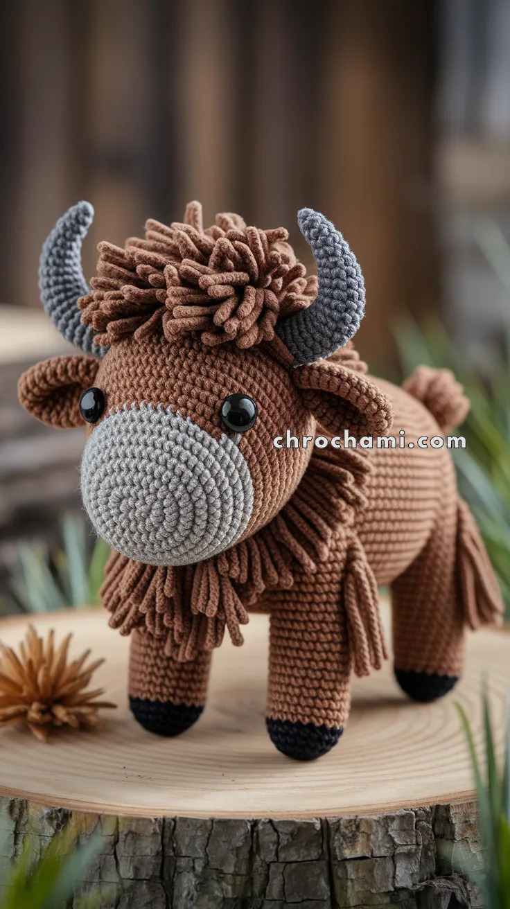 Amigurumi Bison – FREE Crochet Pattern