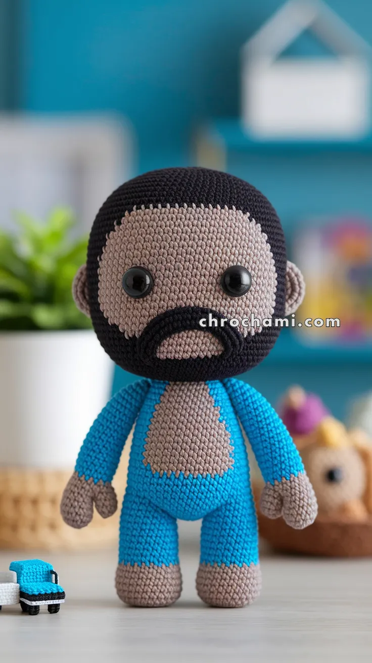 Amigurumi Black Adam – FREE Crochet Pattern