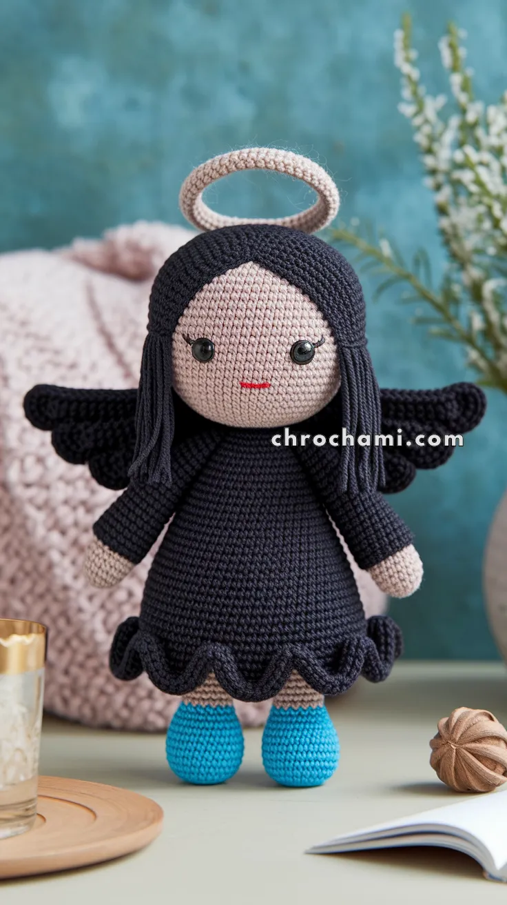 Amigurumi Black Angel – FREE Crochet Pattern