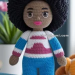 Amigurumi Black Doll With Afro Hair – FREE Crochet Pattern