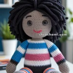 Amigurumi Black Doll With Curly Hair – FREE Crochet Pattern