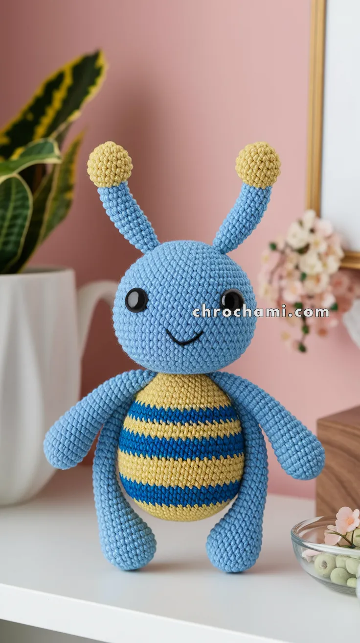 Amigurumi Blue Beetle – FREE Crochet Pattern