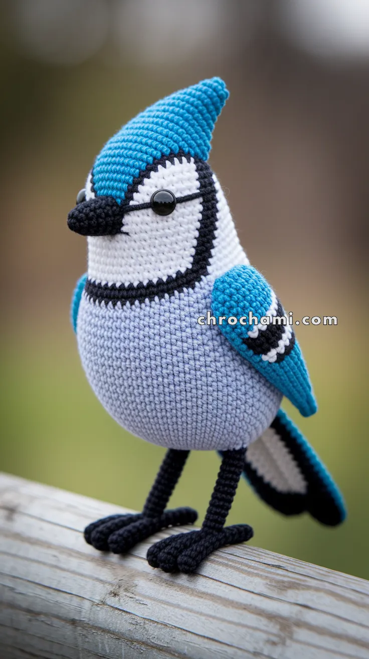 Amigurumi Blue Jay – FREE Crochet Pattern