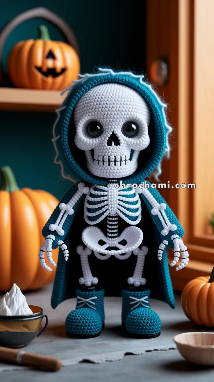 Amigurumi Bone-Chilling Skeleton – FREE Crochet Pattern