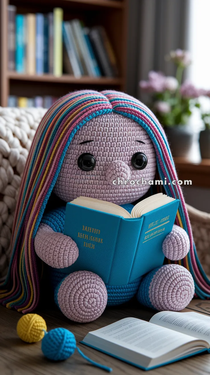 Amigurumi Bookworm Doll – FREE Crochet Pattern