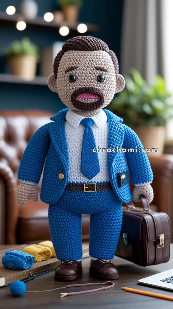 Amigurumi Businessman Doll – FREE Crochet Pattern