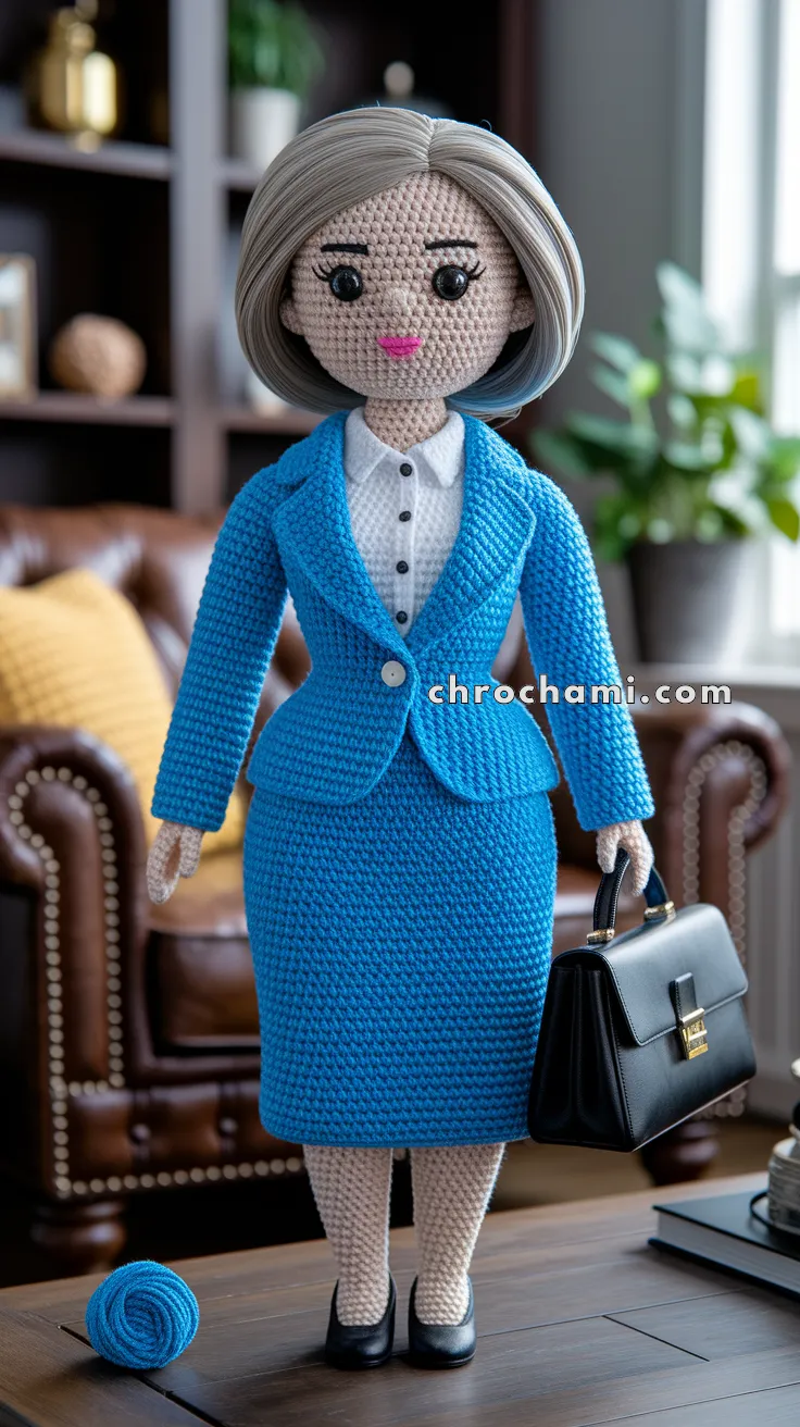 Amigurumi Businesswoman Doll – FREE Crochet Pattern
