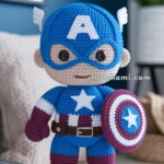 Amigurumi Captain America – FREE Crochet Pattern