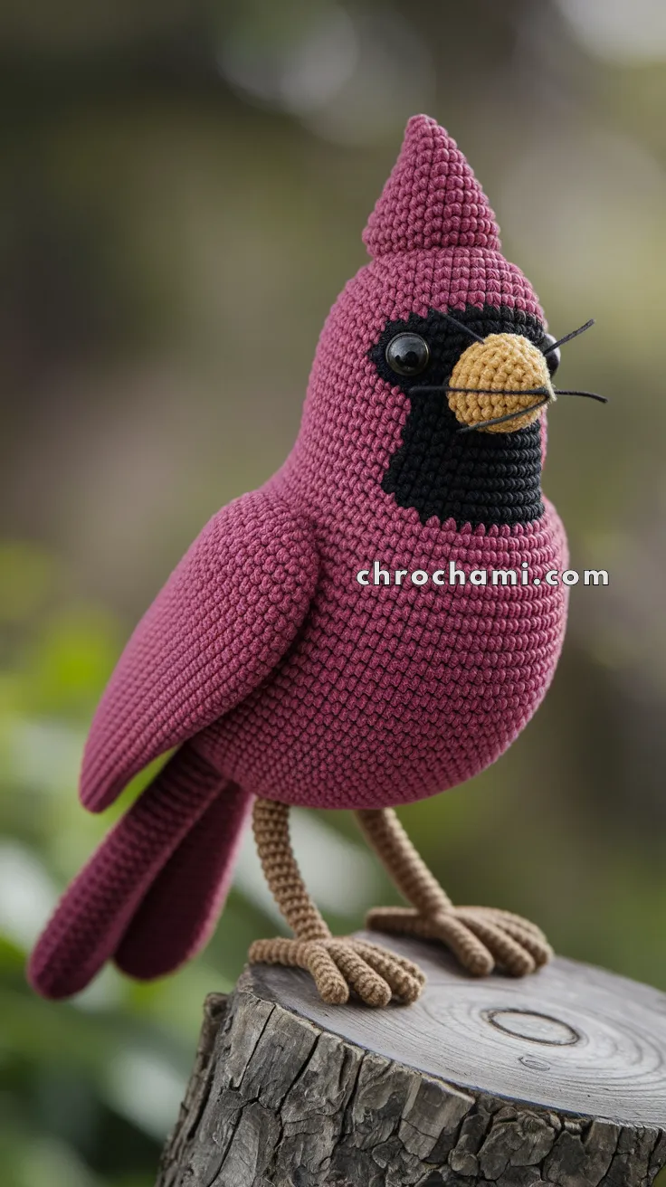 Amigurumi Cardinal Bird – FREE Crochet Pattern