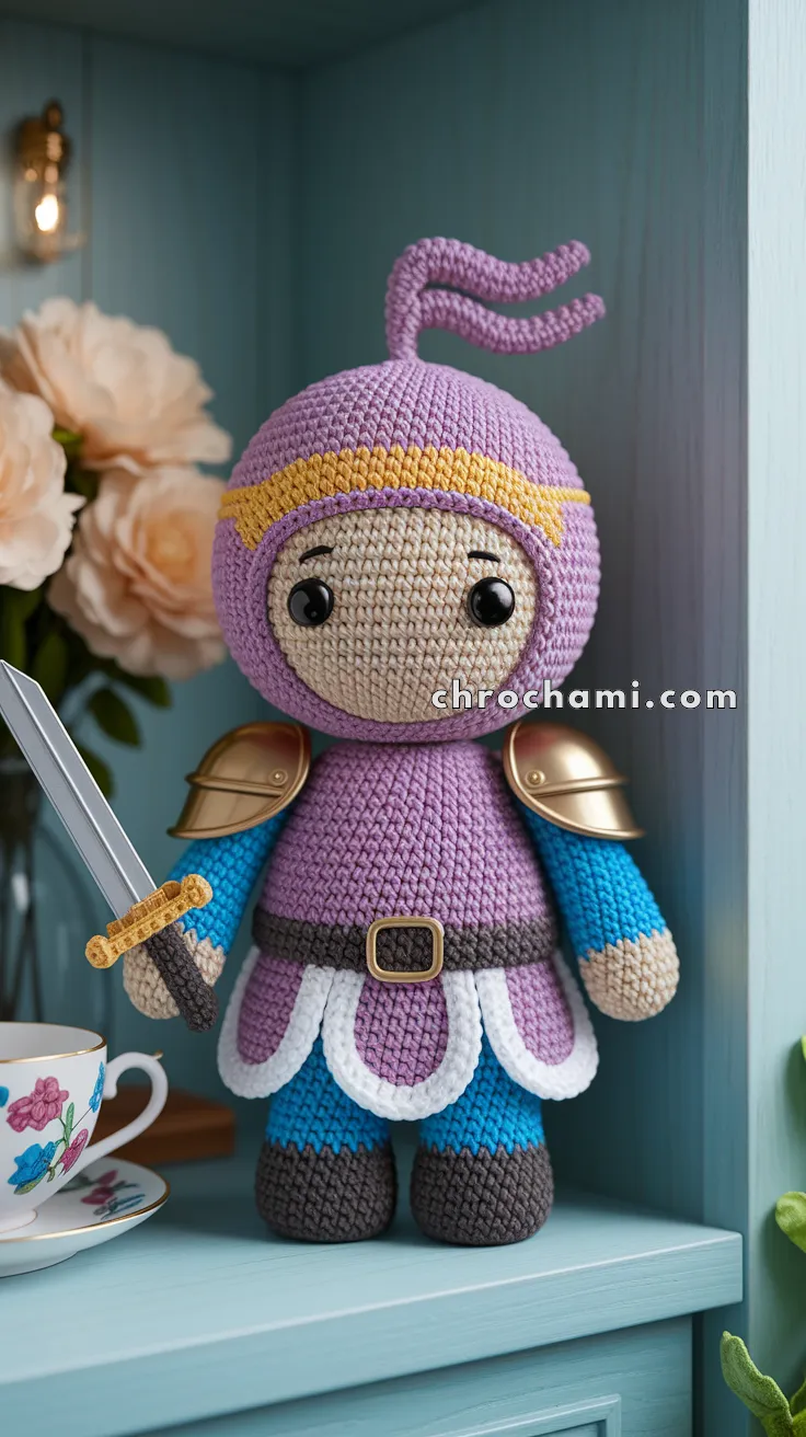 Amigurumi Castle Knight Doll – FREE Crochet Pattern