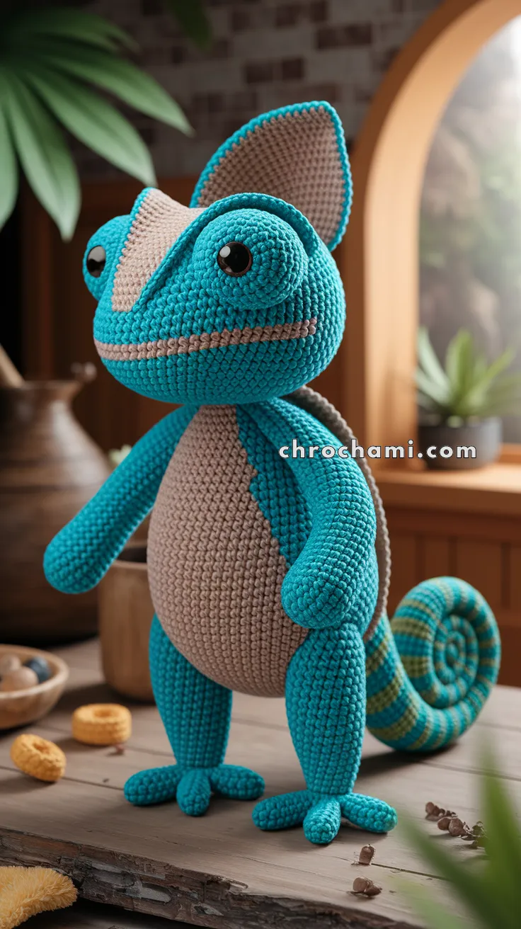 Amigurumi Chameleon – FREE Crochet Pattern