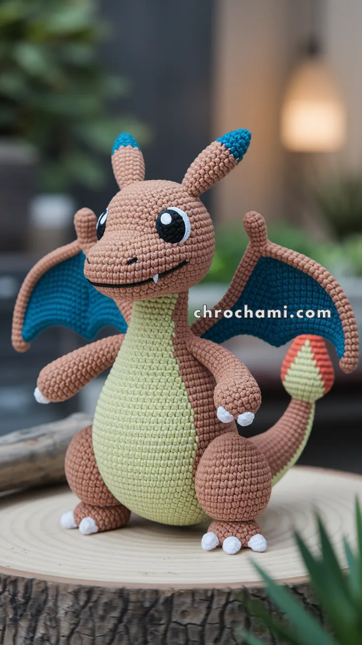 Amigurumi Charizard – FREE Crochet Pattern