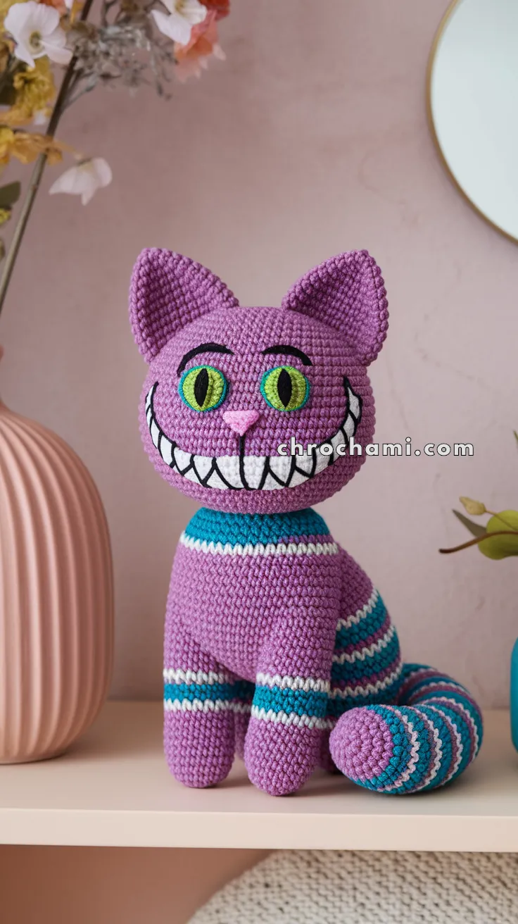 Amigurumi Cheshire Cat – FREE Crochet Pattern