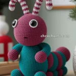 Amigurumi Christmas Candy Cane Caterpillar – FREE Crochet Pattern