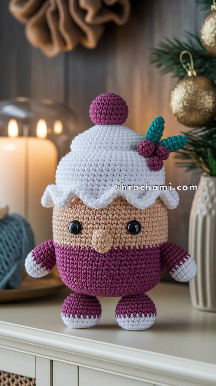 Amigurumi Christmas Cupcake With Icing – FREE Crochet Pattern