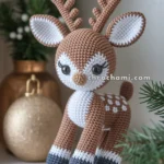 Amigurumi Christmas Deer Fawn – FREE Crochet Pattern