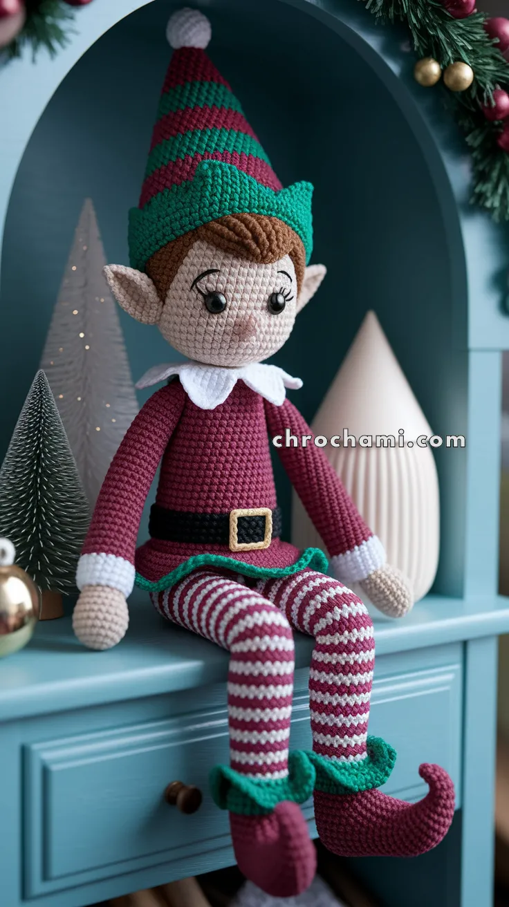 Amigurumi Christmas Elf On The Shelf – FREE Crochet Pattern