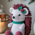 Amigurumi Christmas Hedgehog With Holly – FREE Crochet Pattern