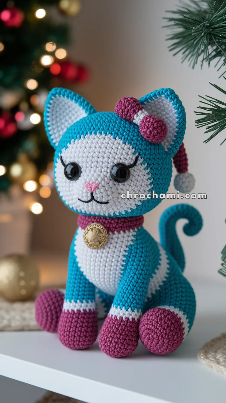 Amigurumi Christmas Kitten – FREE Crochet Pattern