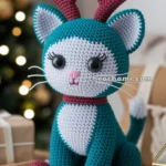 Amigurumi Christmas Kitten With Reindeer Antlers – FREE Crochet Pattern