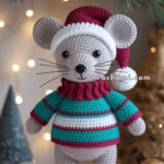 Amigurumi Christmas Mouse In Sweater – FREE Crochet Pattern