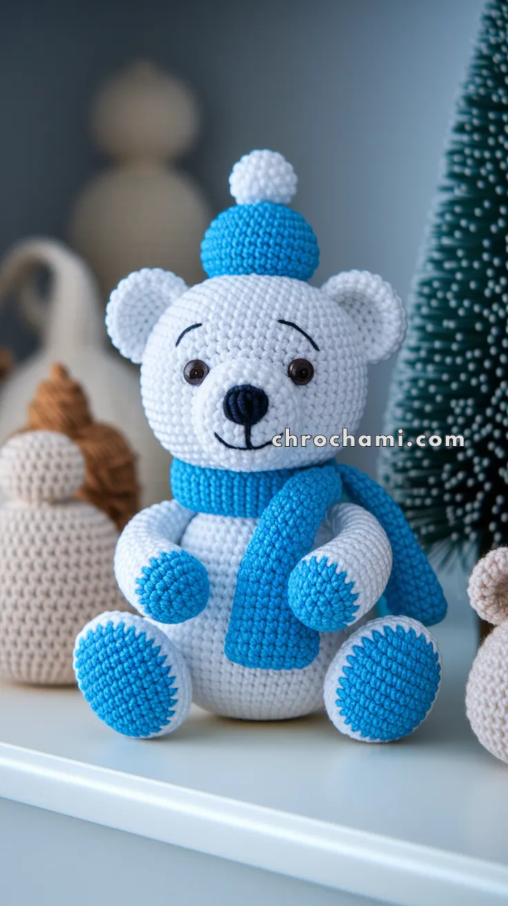 Amigurumi Christmas Polar Bear Cub – FREE Crochet Pattern