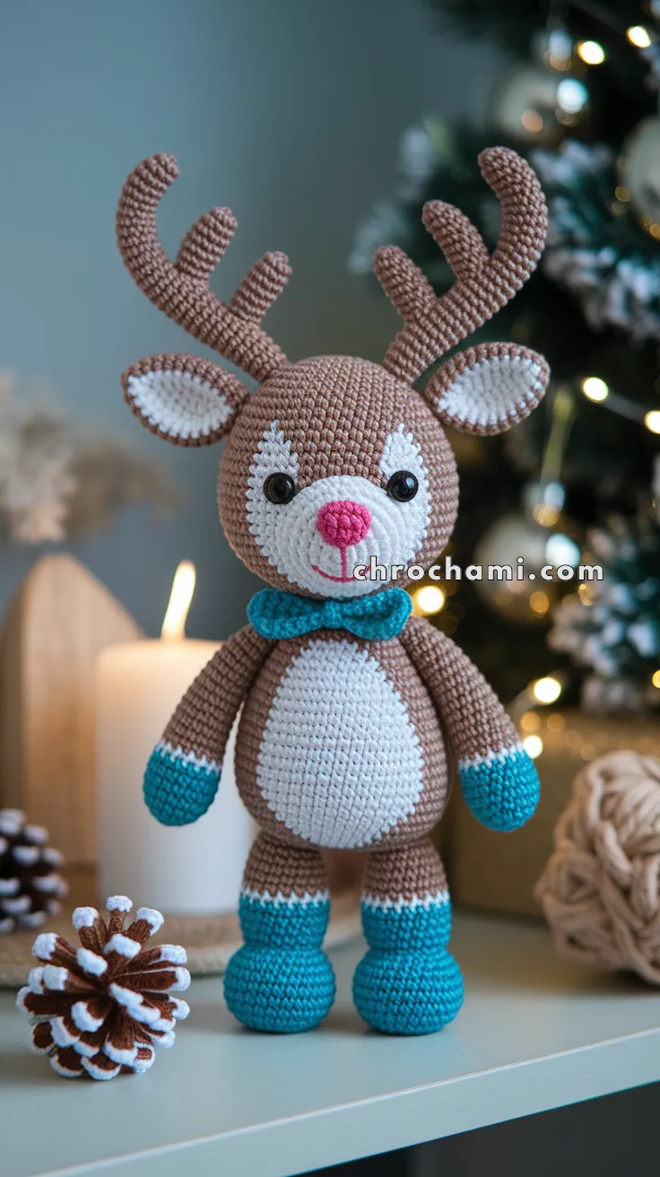 Amigurumi Christmas Reindeer – FREE Crochet Pattern