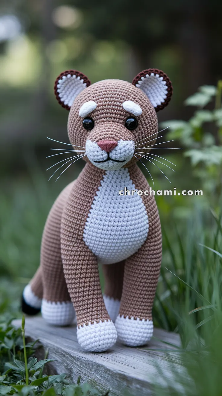 Amigurumi Cougar – FREE Crochet Pattern