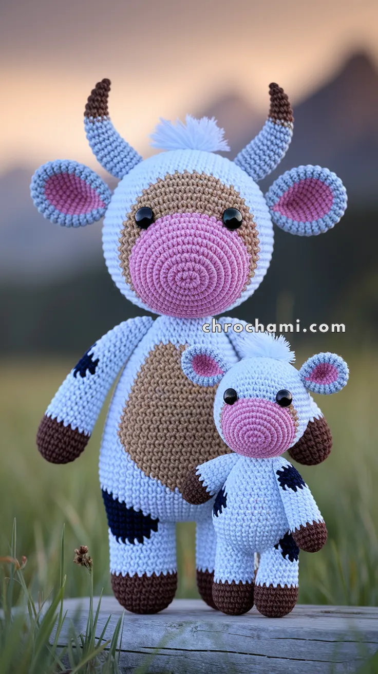 Amigurumi Cow With Calf – FREE Crochet Pattern