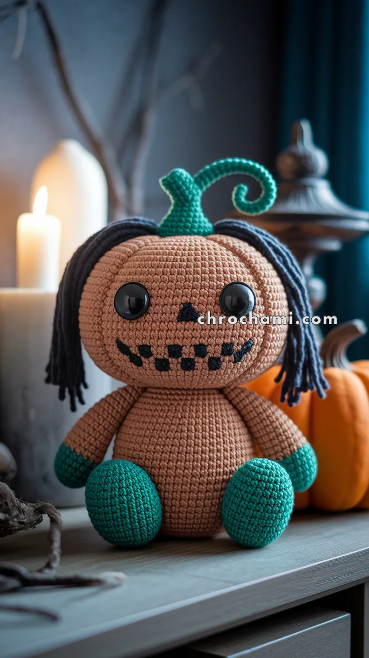 Amigurumi Creepy Pumpkin – FREE Crochet Pattern