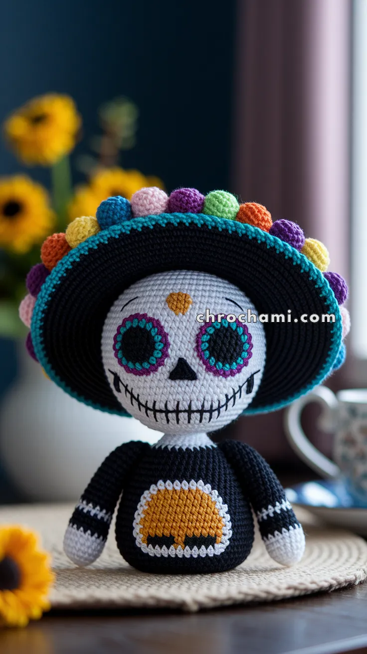 Amigurumi Día De Los Muertos Calavera – FREE Crochet Pattern