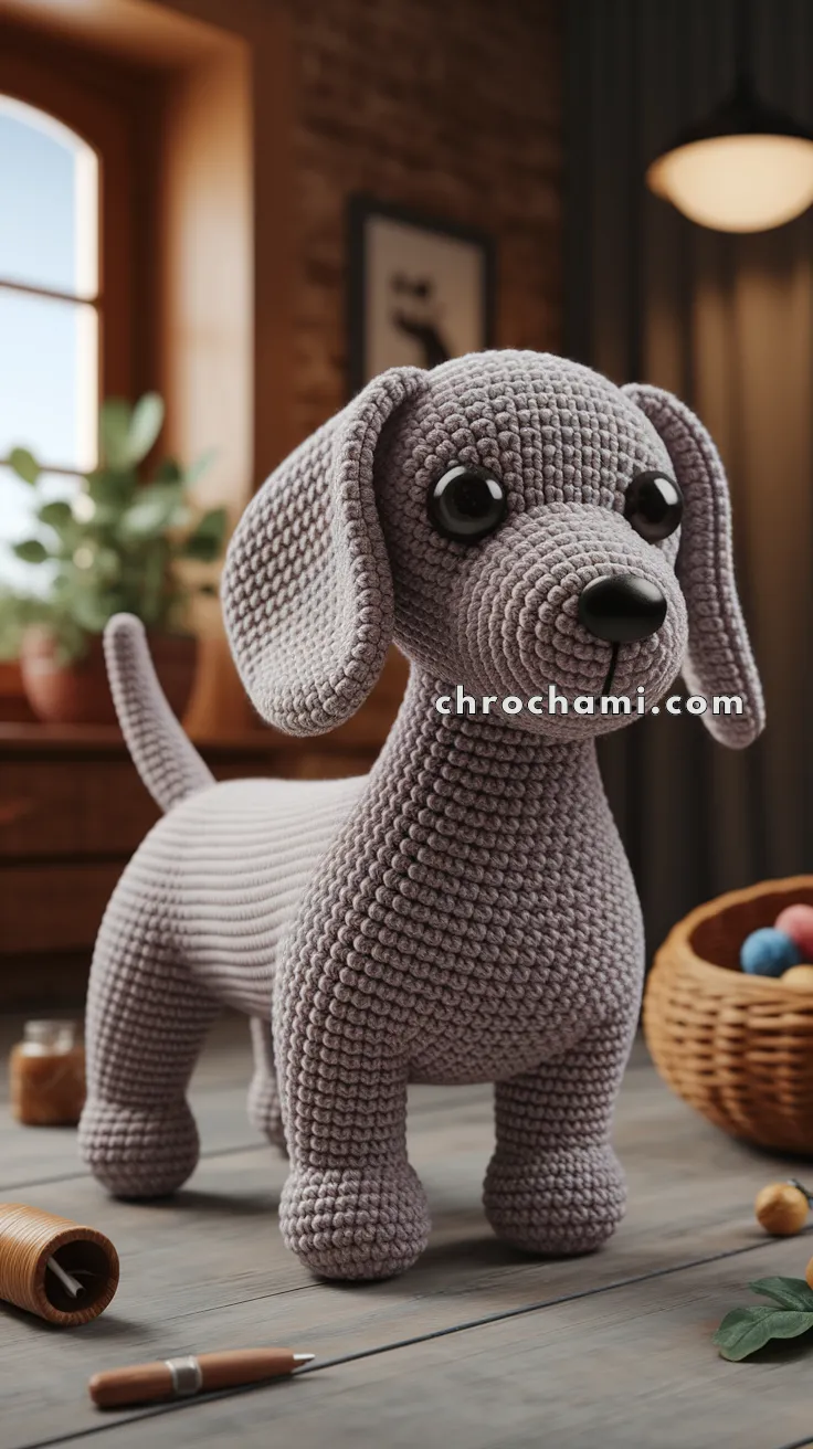 Amigurumi Dachshund – FREE Crochet Pattern