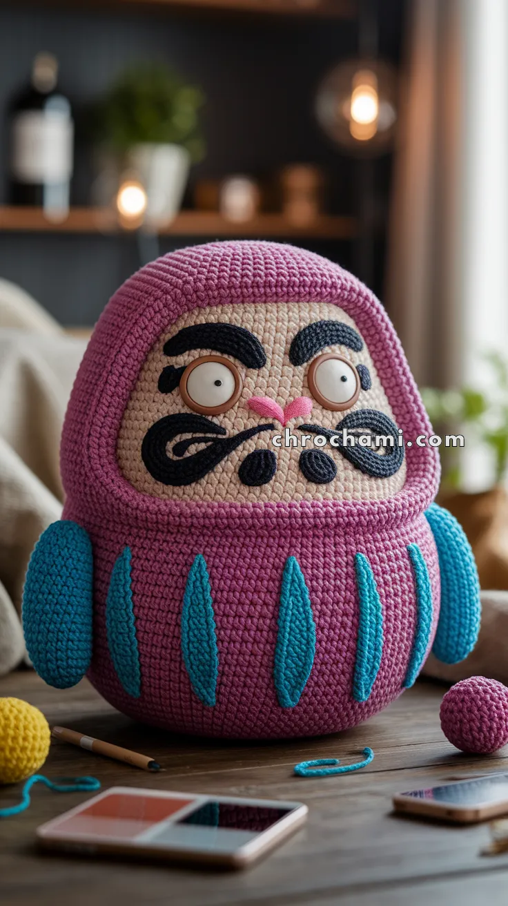 Amigurumi Daruma Doll – FREE Crochet Pattern