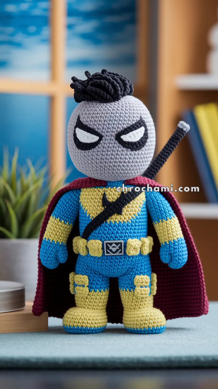 Amigurumi Deathstroke – FREE Crochet Pattern