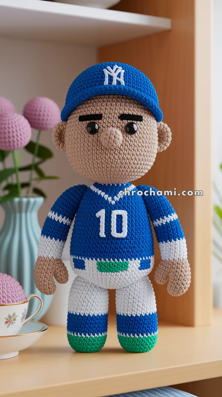 Amigurumi Derek Jeter – FREE Crochet Pattern