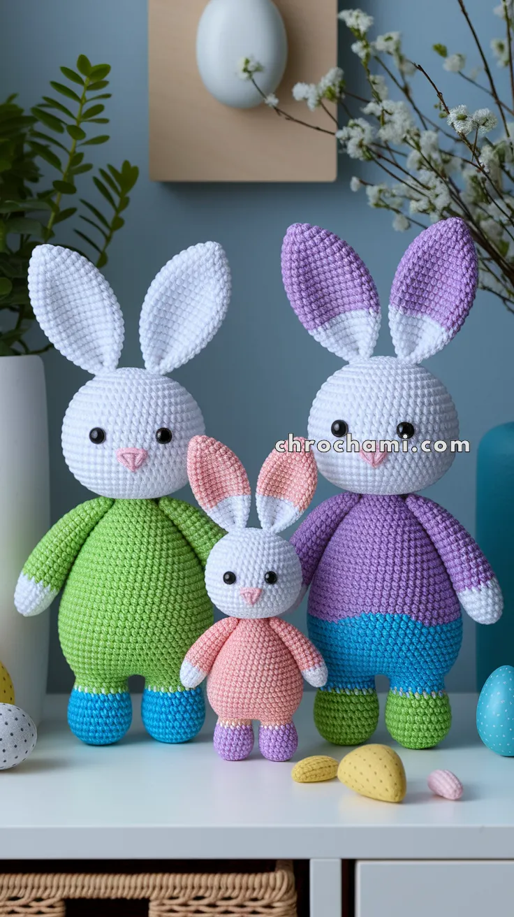 Amigurumi Easter Bunny Family – FREE Crochet Pattern