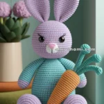 Amigurumi Easter Bunny In A Carrot Patch – FREE Crochet Pattern