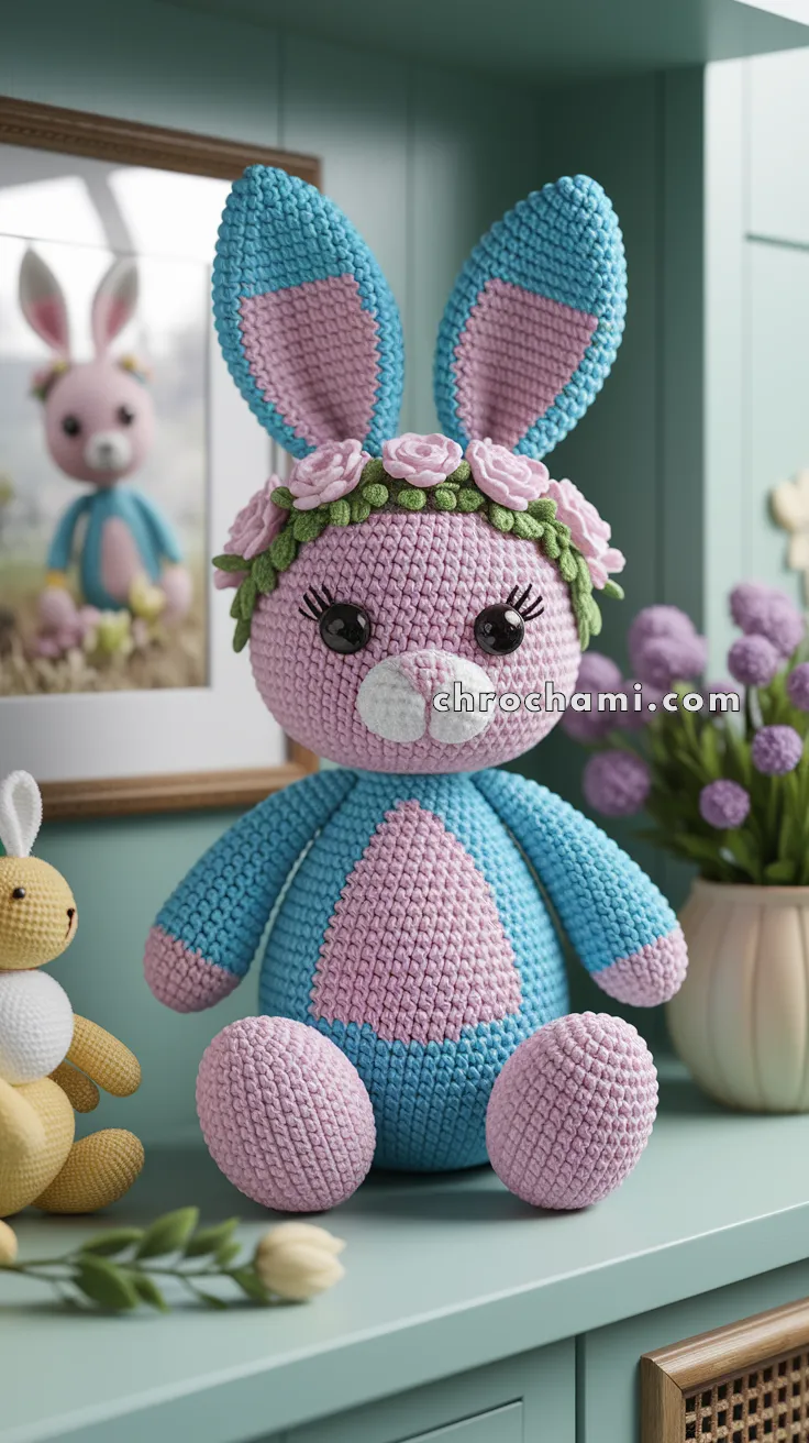 Amigurumi Easter Bunny With Floral Accents – FREE Crochet Pattern