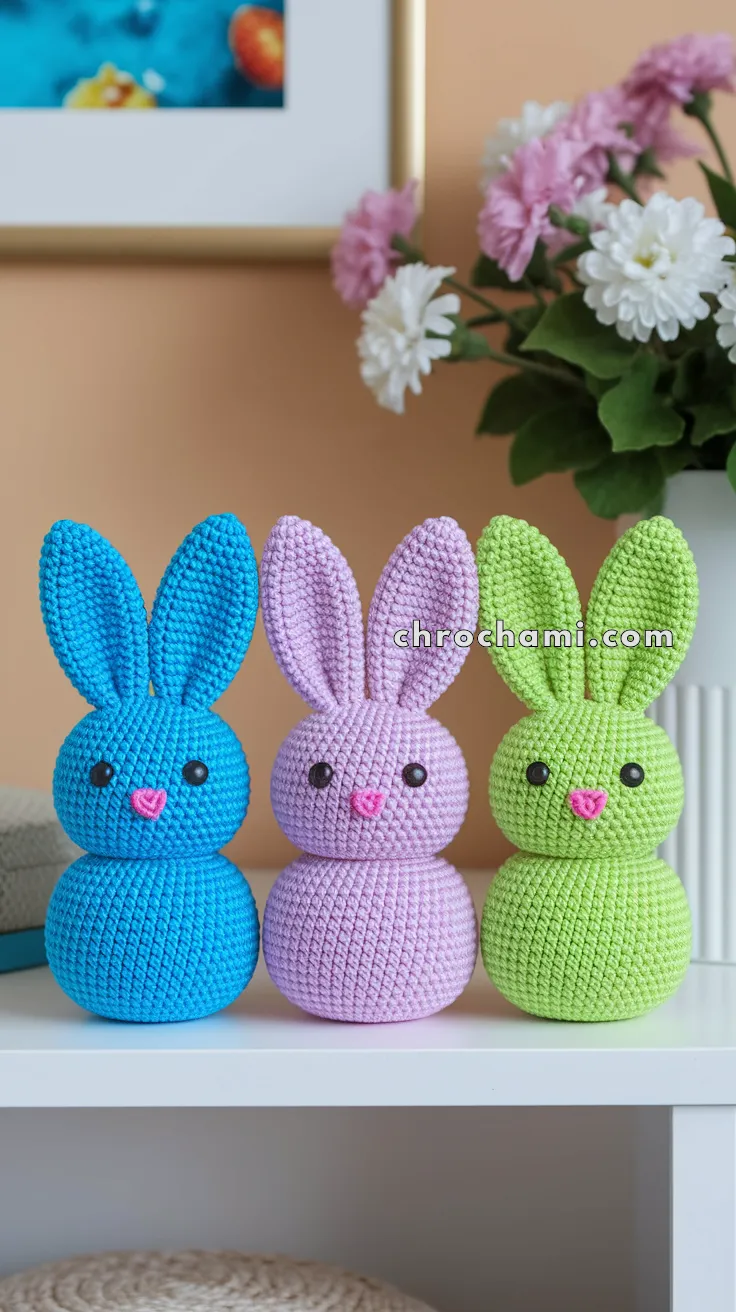 Amigurumi Easter Peeps Trio – FREE Crochet Pattern