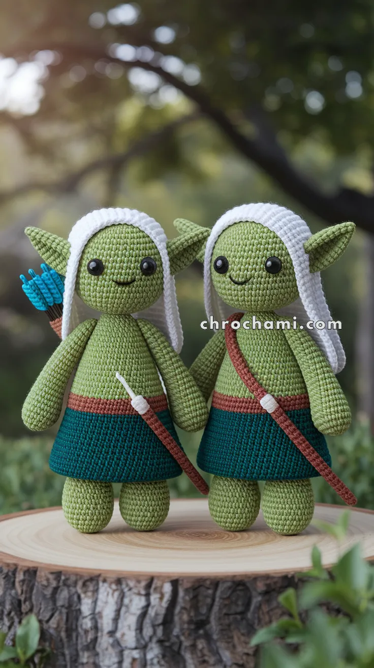 Amigurumi Elven Archer Duo – FREE Crochet Pattern