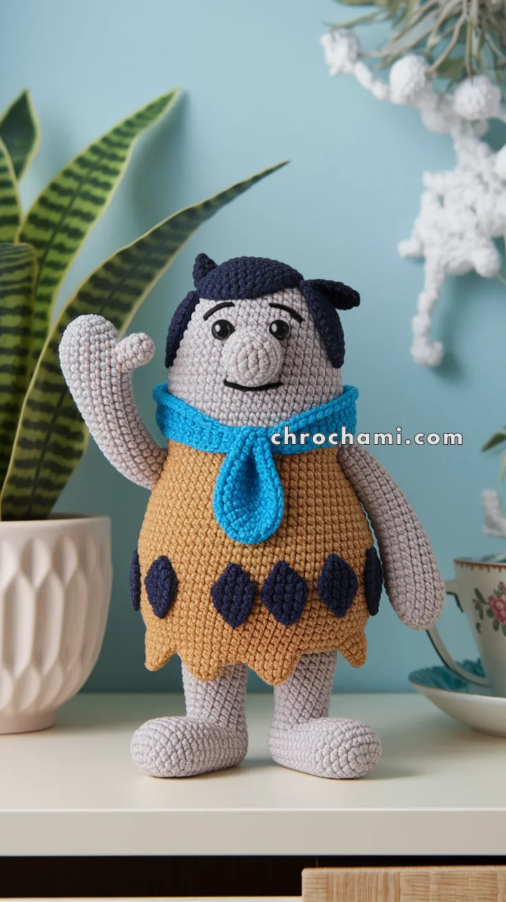 Amigurumi Fred Flintstone – FREE Crochet Pattern