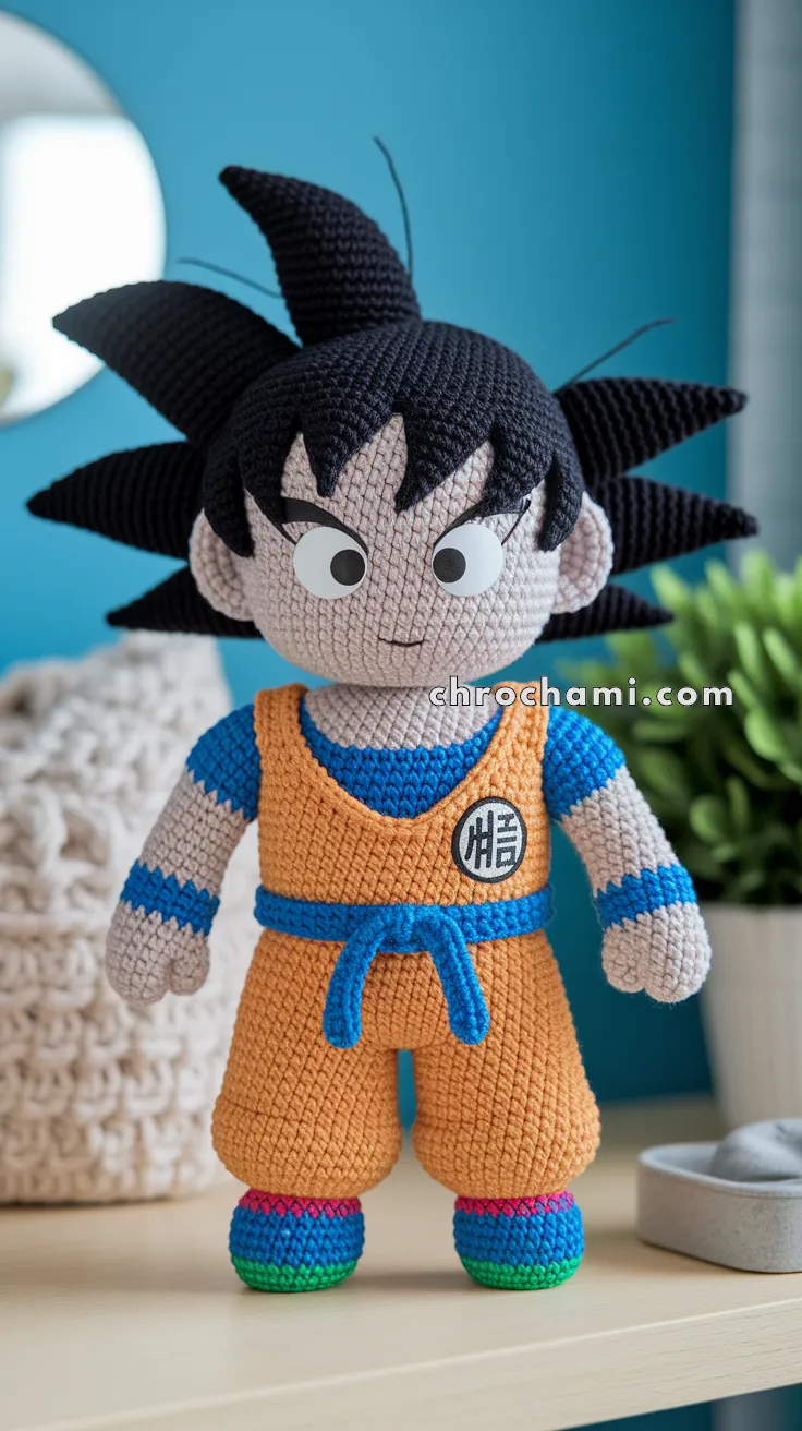 Amigurumi Goku – FREE Crochet Pattern