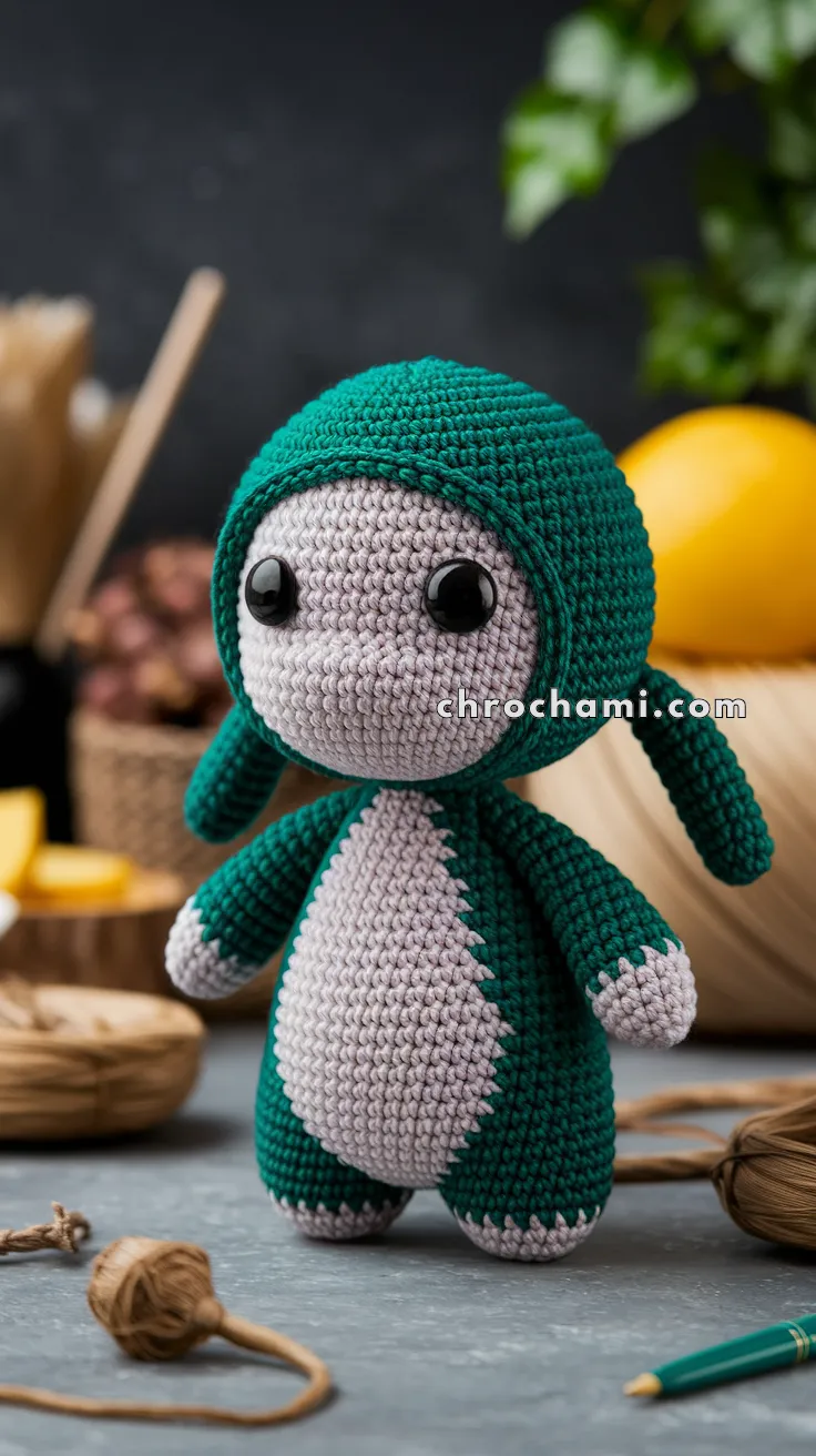 Amigurumi Greninja – FREE Crochet Pattern
