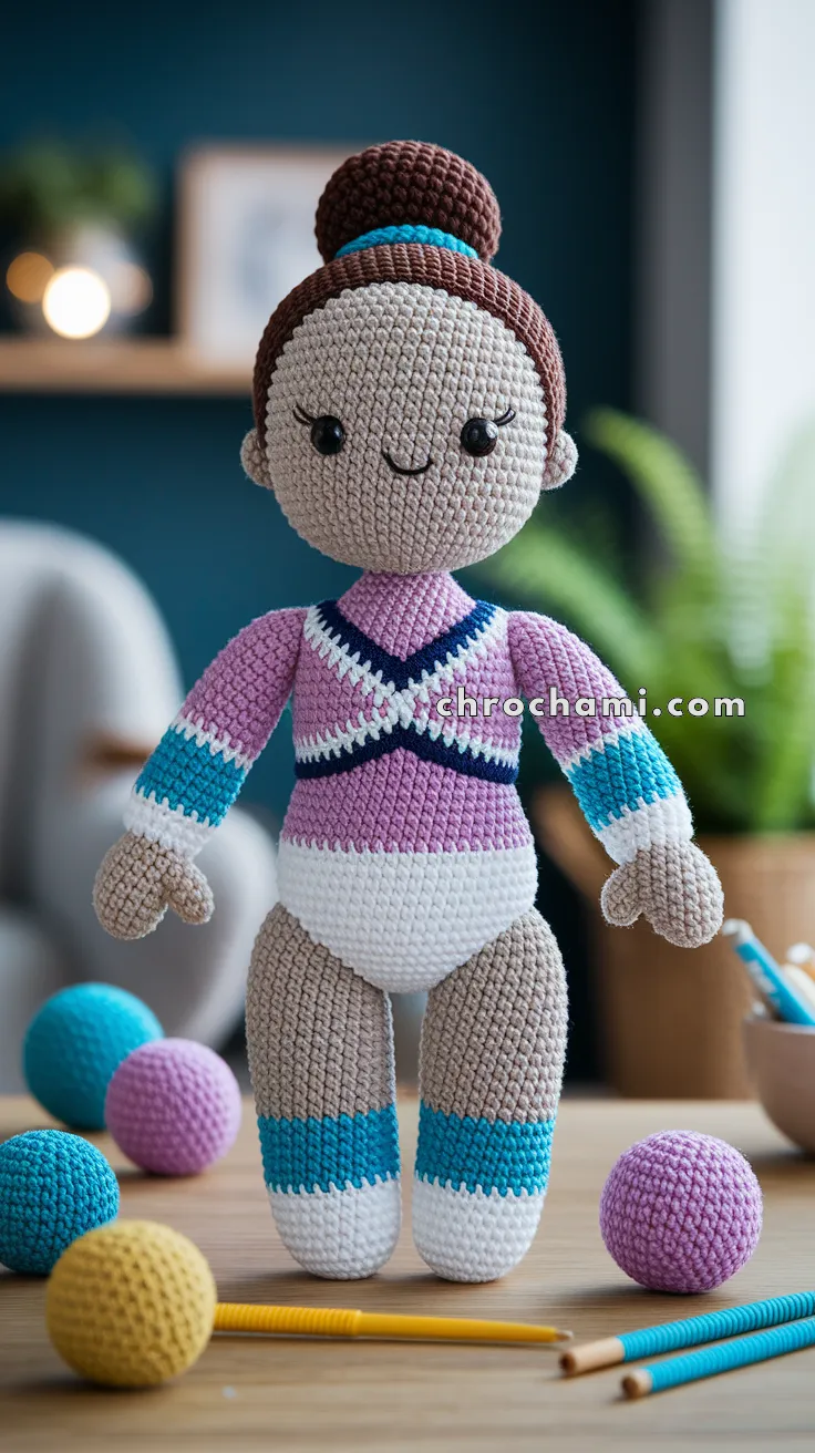 Amigurumi Gymnast Doll – FREE Crochet Pattern