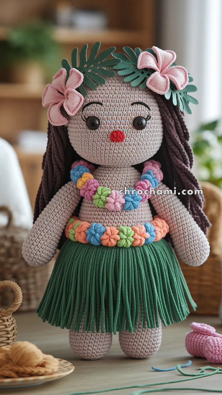 Amigurumi Hawaiian Doll – FREE Crochet Pattern