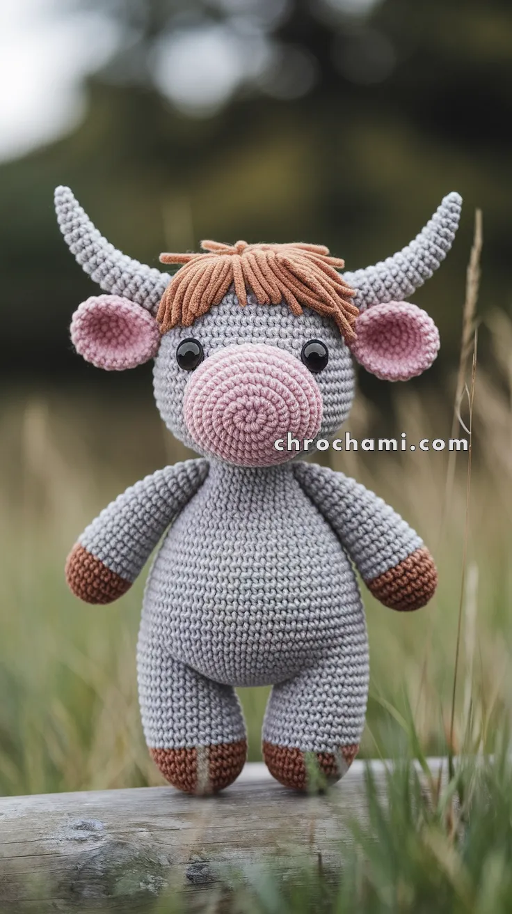 Amigurumi Highland Cow – FREE Crochet Pattern