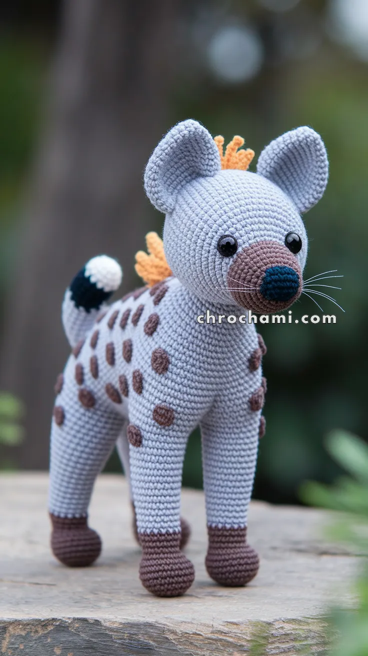 Amigurumi Hyena – FREE Crochet Pattern