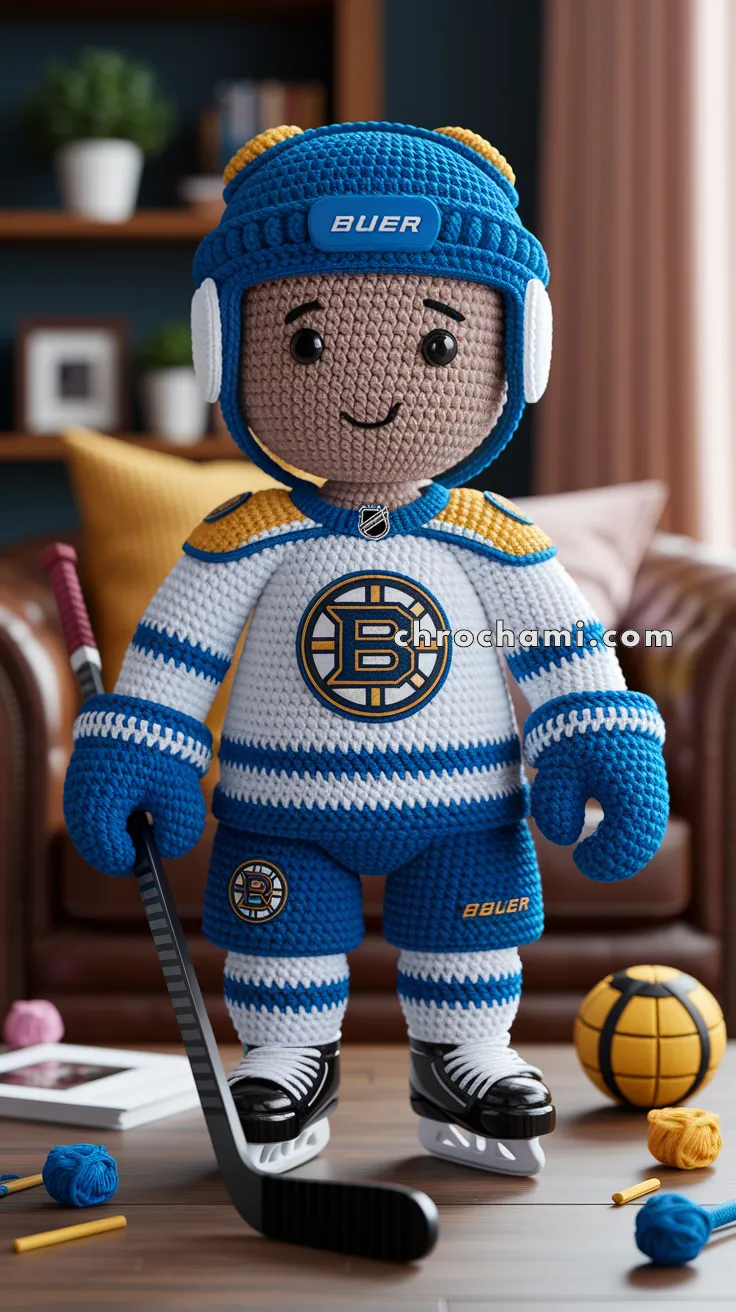 Amigurumi Ice Hockey Player – FREE Crochet Pattern